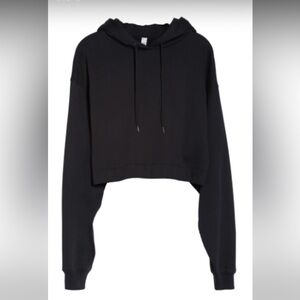 Alo Bae Crop Hoodie Black, size small